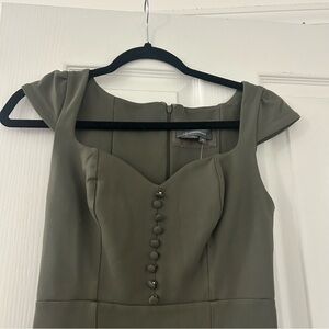 Anthropologie Midi Dress Green